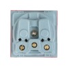 Розетка 45х45 с/з, 90 градусов, красная EKF