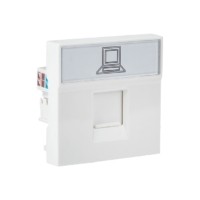 Розетка RJ45 кат, 6, 2 модуля EKF