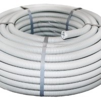 Гофротруба ПВХ для кабеля с протяжкой/зондом d25мм 50м серая EKF-Plast