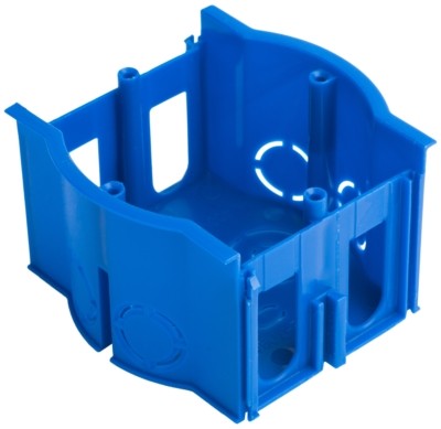 Коробка КМЭУ сборная проходная КМТ-010-4007 для твердых стен 71х45 с саморезами розн стикер EKF