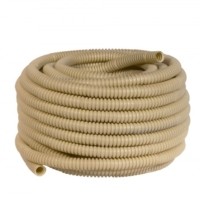 Гофротруба ПВХ для кабеля с протяжкой/зондом d20мм 25м светлое дерево EKF-Plast