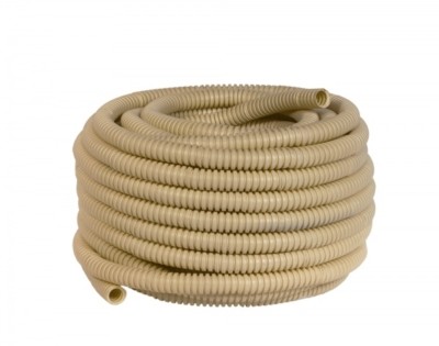 Гофротруба ПВХ для кабеля с протяжкой/зондом d20мм 25м светлое дерево EKF-Plast