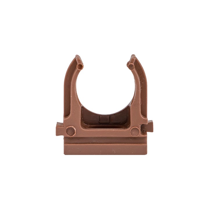 Крепеж-клипса d20 мм (10 шт) темное дерево EKF-Plast — изображение 2