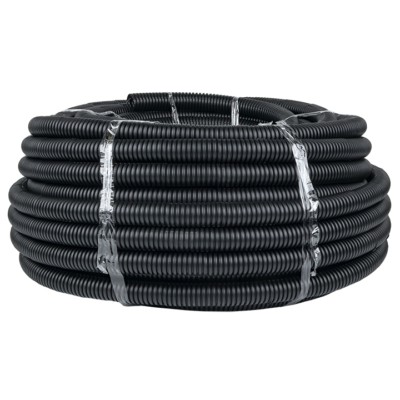 Гофротруба ПНД для кабеля с протяжкой/зондом d32мм 50м чёрная EKF-Plast