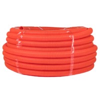 Гофротруба ПНД для кабеля с протяжкой/зондом d32мм 50м оранжевая EKF-Plast