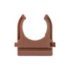 Крепеж-клипса d25 мм (10 шт) темное дерево EKF-Plast