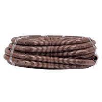 Гофротруба ПВХ для кабеля с протяжкой/зондом d25мм 25м тёмное дерево EKF-Plast