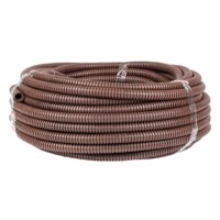 Гофротруба ПВХ для кабеля с протяжкой/зондом d16мм 25м тёмное дерево EKF-Plast