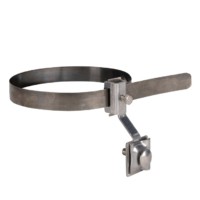 Держатель для труб универсальный D=(0-200) мм CZ полоса нерж, cталь EKF PROxima