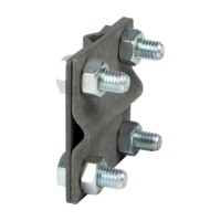 Зажим крестовидный прут-прут (пластина 57×57мм) HZ EKF PROxima