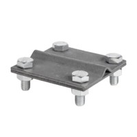 Зажим универсальный полоса 40 – прут 10 (пластина 70×70мм) HZ EKF PROxima