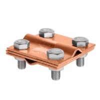 Зажим крестовидный прут-прут (3 пластины 57×57мм) Cu EKF PROxima