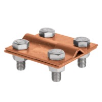 Зажим универсальный полоса 30 – прут 10 (пластина 57×57мм) Cu EKF PROxima