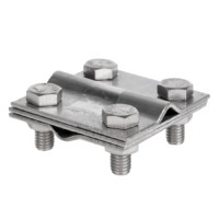 Зажим крестовидный прут-прут (3 пластины 57×57мм) Ni EKF PROxima