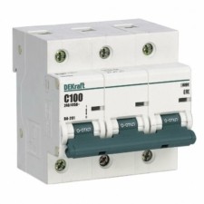 Выключатель автоматический модульный 3п C 125А 10кА ВА-201 Dekraft 13027DEK