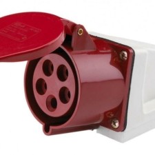 Розетка стационарная ОП 125 32А 3P+PE+N 380В IP44 РС-102 Dekraft 26033DEK