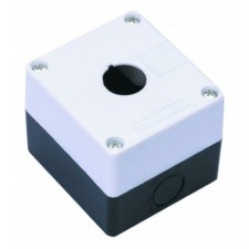 Пост кнопочный 1-м КП-101 d22мм с кабел. вводом для устройств сигнализации и управления пластик. бел. Dekraft 25501DEK