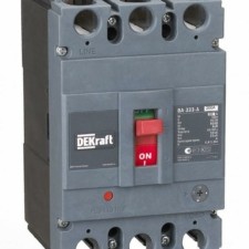 Выключатель ВА 3п 200А диапазон уставок 160…200А 50кА ВА-333 Dekraft 21137DEK
