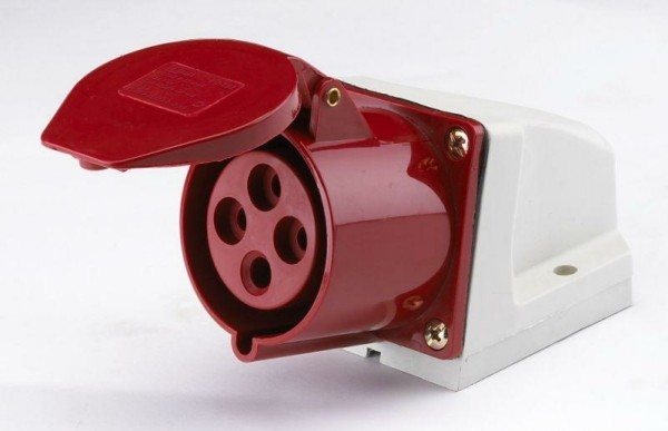 Розетка стационарная ОП 124 32А 3P+PE 380В IP44 РС-102 Dekraft 26032DEK