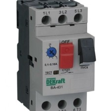 Выключатель автоматический для защиты двигателя 3п 4.0-6.3А 100кА ВА-431 Dekraft 21228DEK
