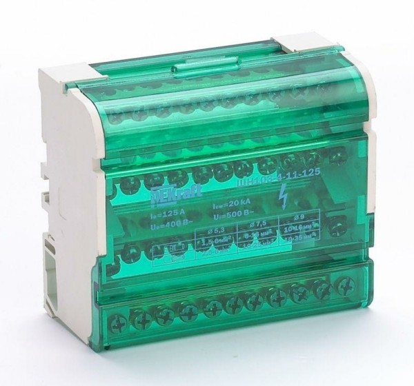 Кросс-модуль на DIN-рейку 4х11 групп 125А ШН-103 Dekraft 32018DEK