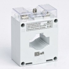 Трансформатор тока ТШП-0.66 0.5 150/5 5В.А D30мм Dekraft 50135DEK