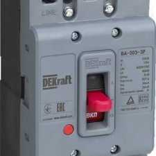Выключатель ВА 3п 200А 36кА ВА-303 Dekraft 22754DEK