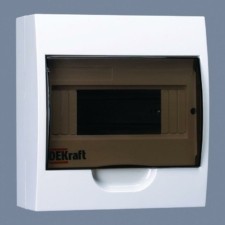 Корпус ЩРнп 8мод. 20х18х10 IP41 пласт. Dekraft 31010DEK