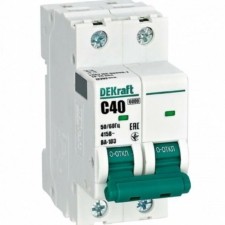 Выключатель автоматический модульный 2п C 40А 6кА ВА-103 Dekraft 12293DEK