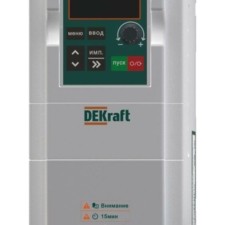 Преобразователь частоты DEKV060 0.75кВт 380В 3ф с торм. модулем Dekraft DEKV060G0R75T4B