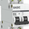 Автоматический выключатель 2P 6А (B) 4,5кА ВА 47-29 EKF Basic