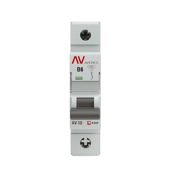 Выключатель автоматический AV-10 1P 6A (B) 10kA EKF AVERES — изображение 2