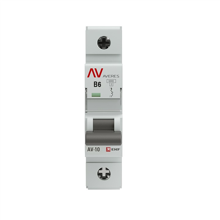 Выключатель автоматический AV-10 1P 6A (B) 10kA EKF AVERES — изображение 2
