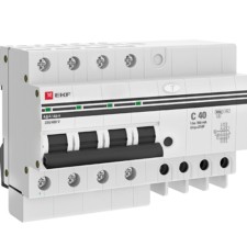 Дифференциальный автомат АД-4 40А/100мА (хар, C, AC, электронный) 6кА EKF PROxima
