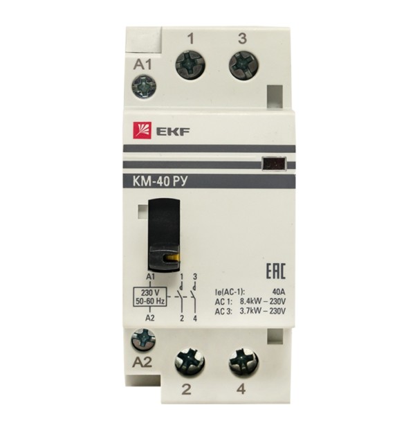 Контактор модульный КМ РУ 40А 2NO (2 мод,) EKF PROxima — изображение 4