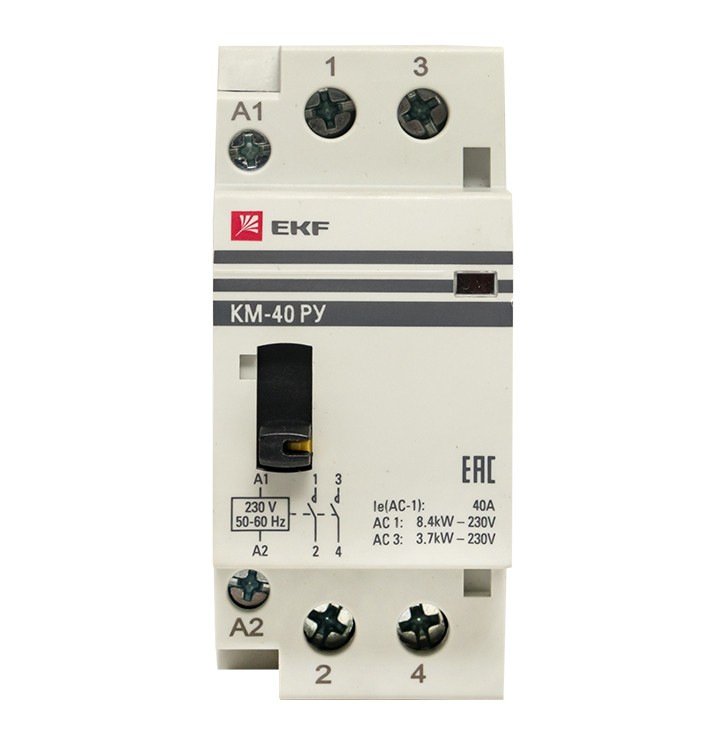 Контактор модульный КМ РУ 40А 2NO (2 мод,) EKF PROxima — изображение 4