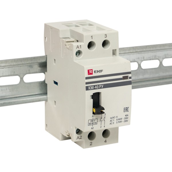 Контактор модульный КМ РУ 40А 2NO (2 мод,) EKF PROxima — изображение 3