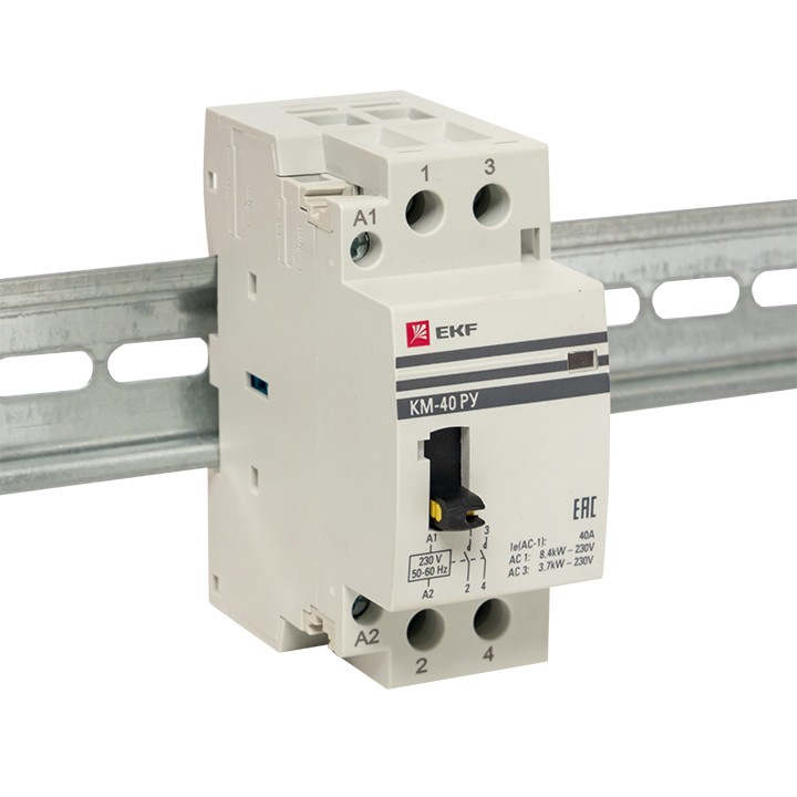 Контактор модульный КМ РУ 40А 2NO (2 мод,) EKF PROxima — изображение 3