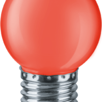 Лампа СДЛ 71 827 NLL-G45-1-230-R-E27 1Вт шар E27 220-240В красн. Navigator 71827