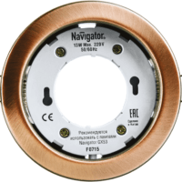 Светильник точечный 71 282 NGX-R1-006-GX53 IP20 черн. медь NAВIGATOR 71282