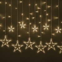 Гирлянда 93 679 NGF-D025-02 (бахрома звезды WW 138 2.5х0.6м IP20 TR) Navigator 93679