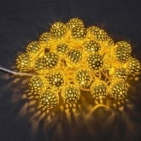 Гирлянда 14 041 NGF-D003-30WW-230-золотые шарики (металл) Navigator 14041