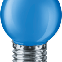 Лампа СДЛ 71 829 NLL-G45-1-230-B-E27 1Вт шар E27 220-240В син. Navigator 71829