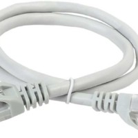 Кабель витая пара UTP кат.5e 1м сер. ITK PC01-C5EU-1M