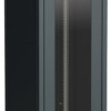 Шкаф сетевой LINEA E 42U 600х800мм стекл. передняя дверь задняя металлическая черн. ITK LE05-42U68-GM