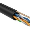 Кабель витая пара F/UTP кат.5E 4х2х24AWG solid CU LDPE Outdoor Generica трос черн. (м) ITK BC3-C5E04-359-305-G