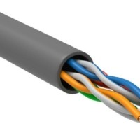 Кабель витая пара U/UTP кат.5E 4х2х24AWG solid LSZH сер. (м) ITK LC1-C5E04-121
