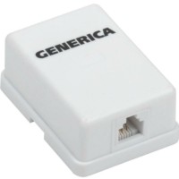 Розетка ПК 1-м ОП RJ12 кат.3 UTP GENERICA ITK CS2-3C03U-12-G