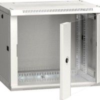 Шкаф 19дюйм LINEA W 6U 600х450мм настен. стекл. дверь RAL7035 ITK LWR3-06U64-GF