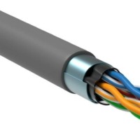 Кабель витая пара F/UTP кат.5E 4х2х24AWG solid CU PVC Generica сер. (м) ITK BC1-C5E04-311-305-G